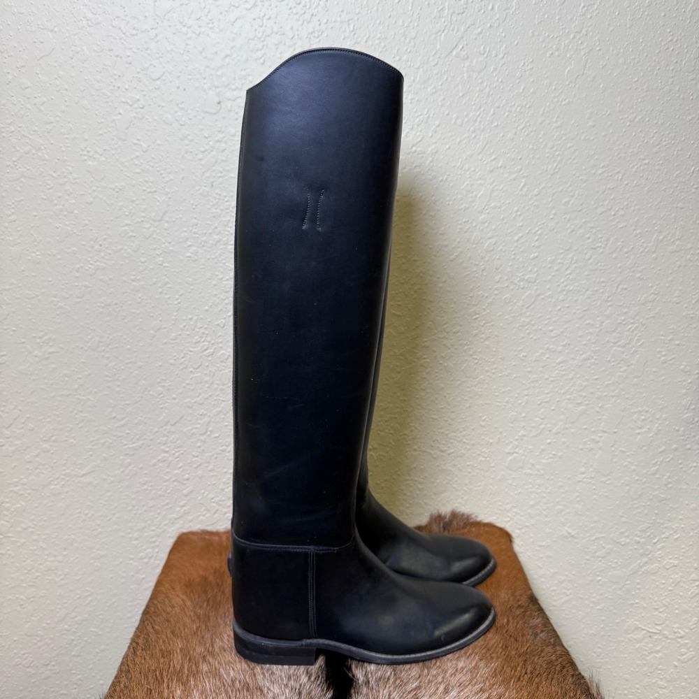 VTG Effingham By Bond Boot Co 6 Black Leather Riding Boots 6 Made USA Equestrian - Picture 3 of 11
